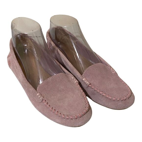 Jack Rogers Mauve Millie Suede Moccasins - Picture 1 of 12